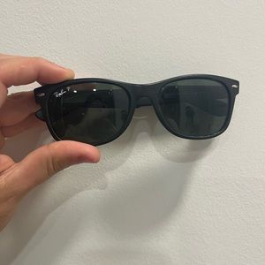 Rayban New Wayfarer Matte Black Polarized